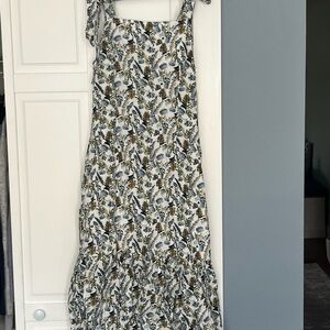 Elegant Floral Print Midi Dress